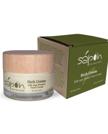 Rich face cream- 24ωρη Κρέμα προσώπου με όλα τα δραστικά συστατικά αντιγήρανσης-, Sapon