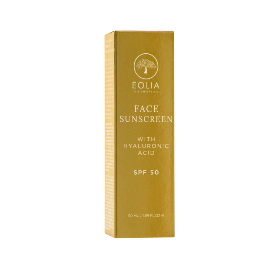 Αντηλιακή Κρέμα Προσώπου με Υαλουρονικό SPF 50, Eolia Cosmetics
