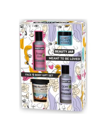 Σετ δώρου με 4 προϊόντα προσώπου και σώματος. Meant to Be Loved - Face and Body Gift Box - Beauty JAr
