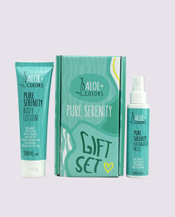 Pure Serenity Gift Set Aloe+Colors. Σετ Δώρου Pure Serenity Aloe+Colors περιλαμβάνει ένα body lotion και ένα body mist